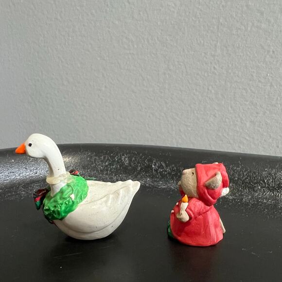 Vintage Hallmark Merry Miniature Christmas Goose and Mouse - Picture 8 of 8